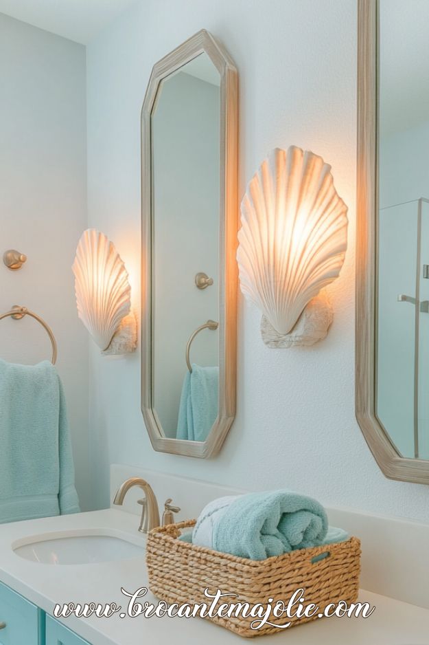 coastal bathroom design lighting