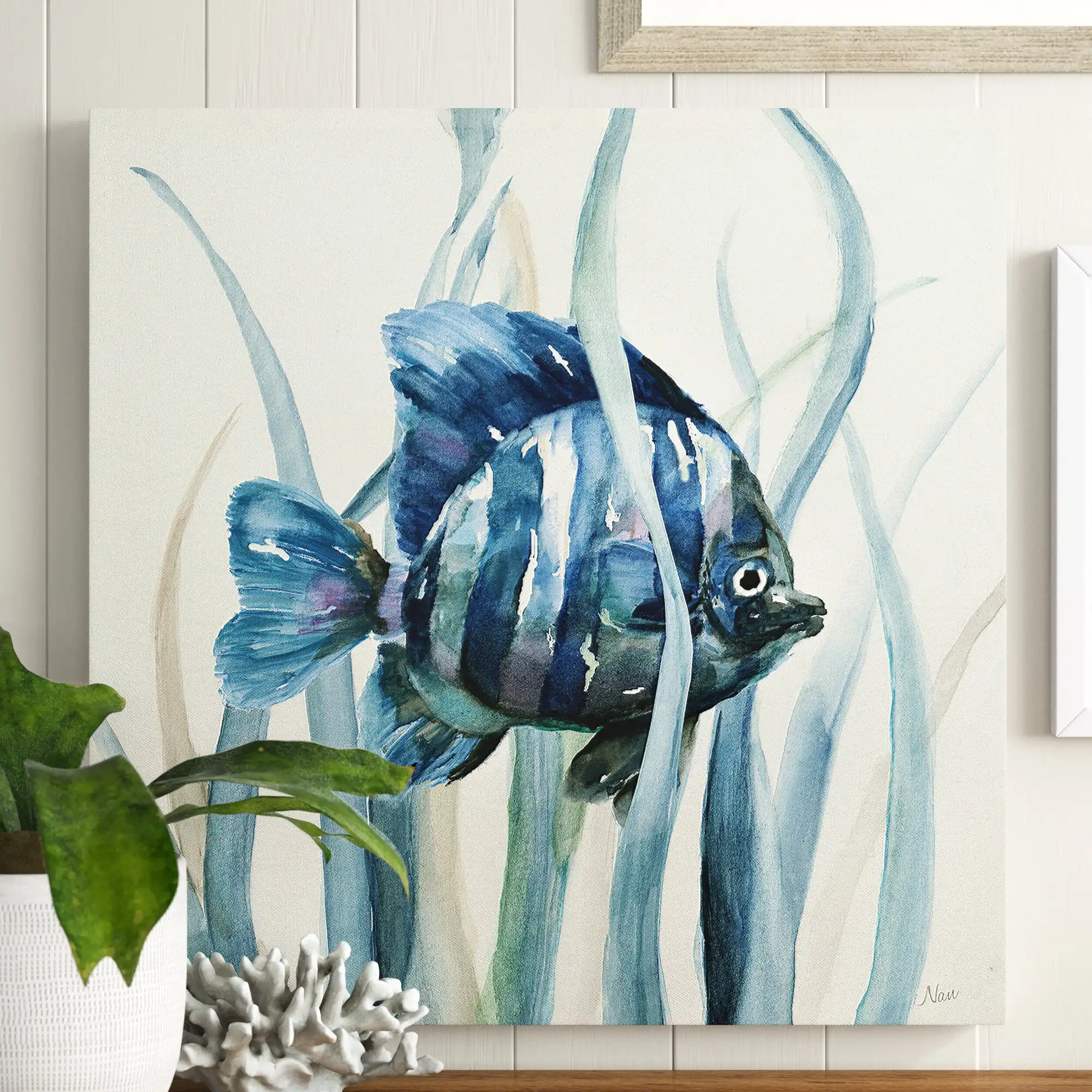 Beachcrest Home Fish in Seagrass I - Print & Reviews | Wayfair