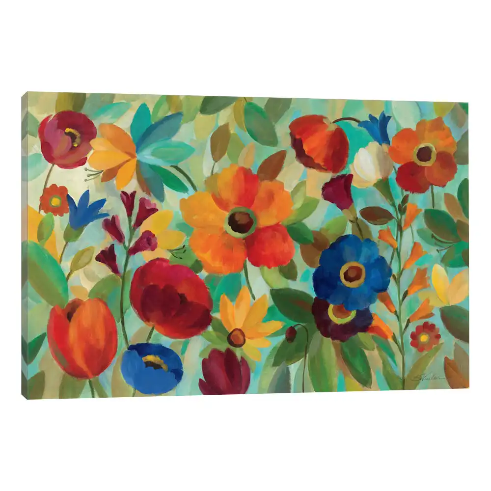 Charlton Home® 'Summer Floral' Print & Reviews | Wayfair