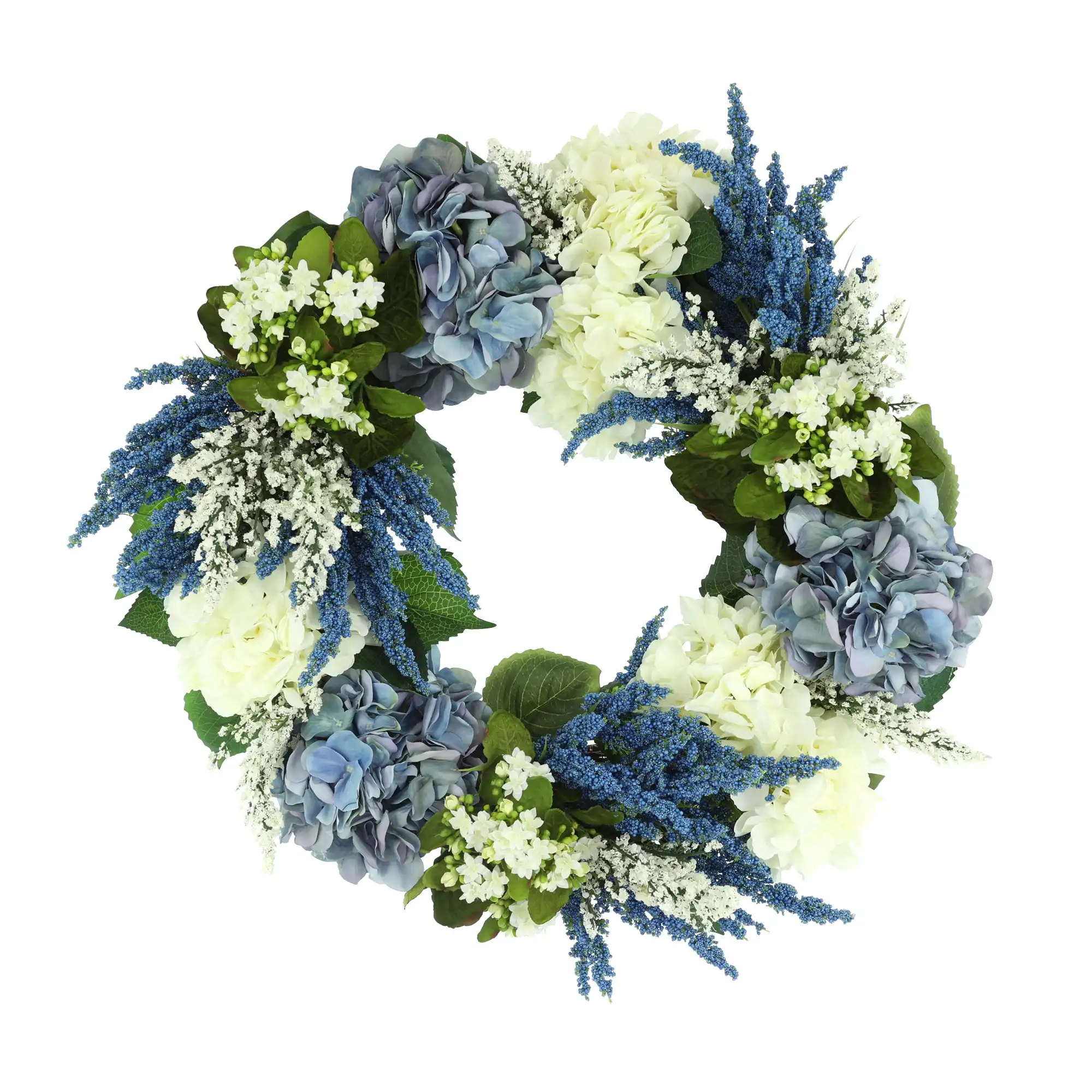 Primrue 25" Wreath with Hydrangeas, Heather and Lilac & Reviews | Wayfair