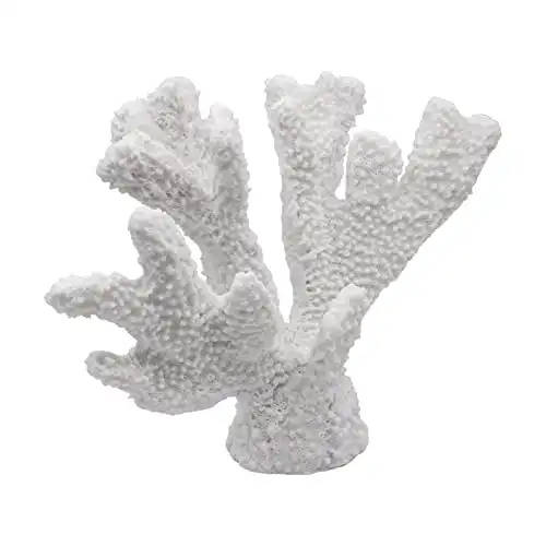 Afadorable Resin Coastal Coral Home Decor, White Artificial Coral Reef Decorations, Beach Living Room Bedroom Cabinet Shelf Tabletop Decor, Ocean Themed Wedding Party Table Decorations