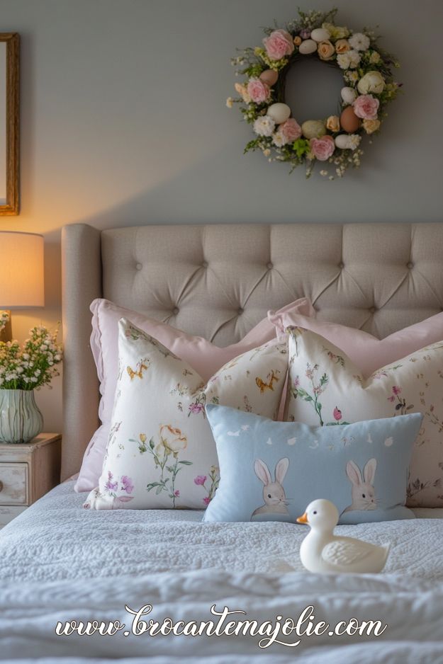 decorate for easter in the bedroom