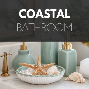 coastal bathroom vignette