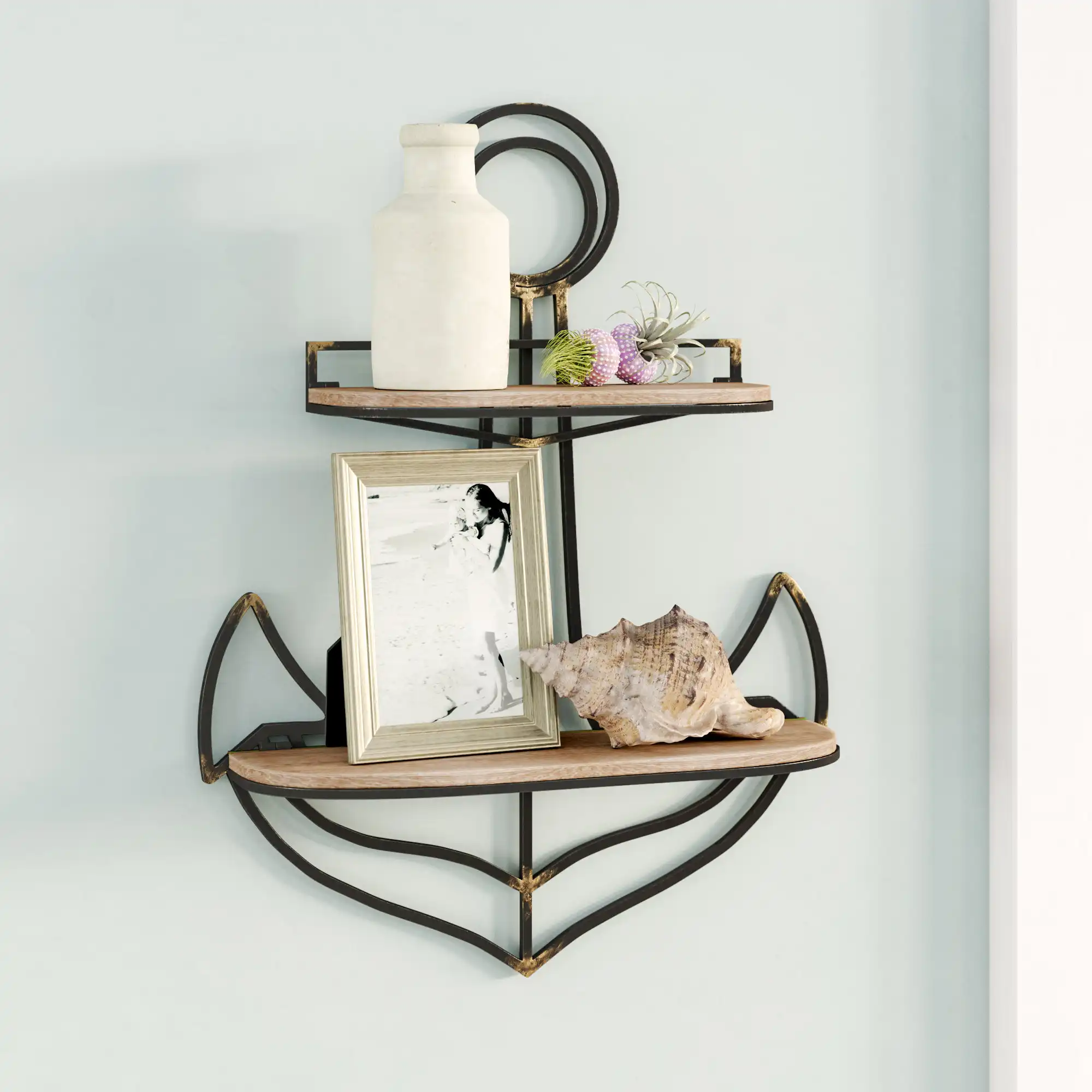 Beachcrest Home Abel Anchor Wall Shelf & Reviews | Wayfair