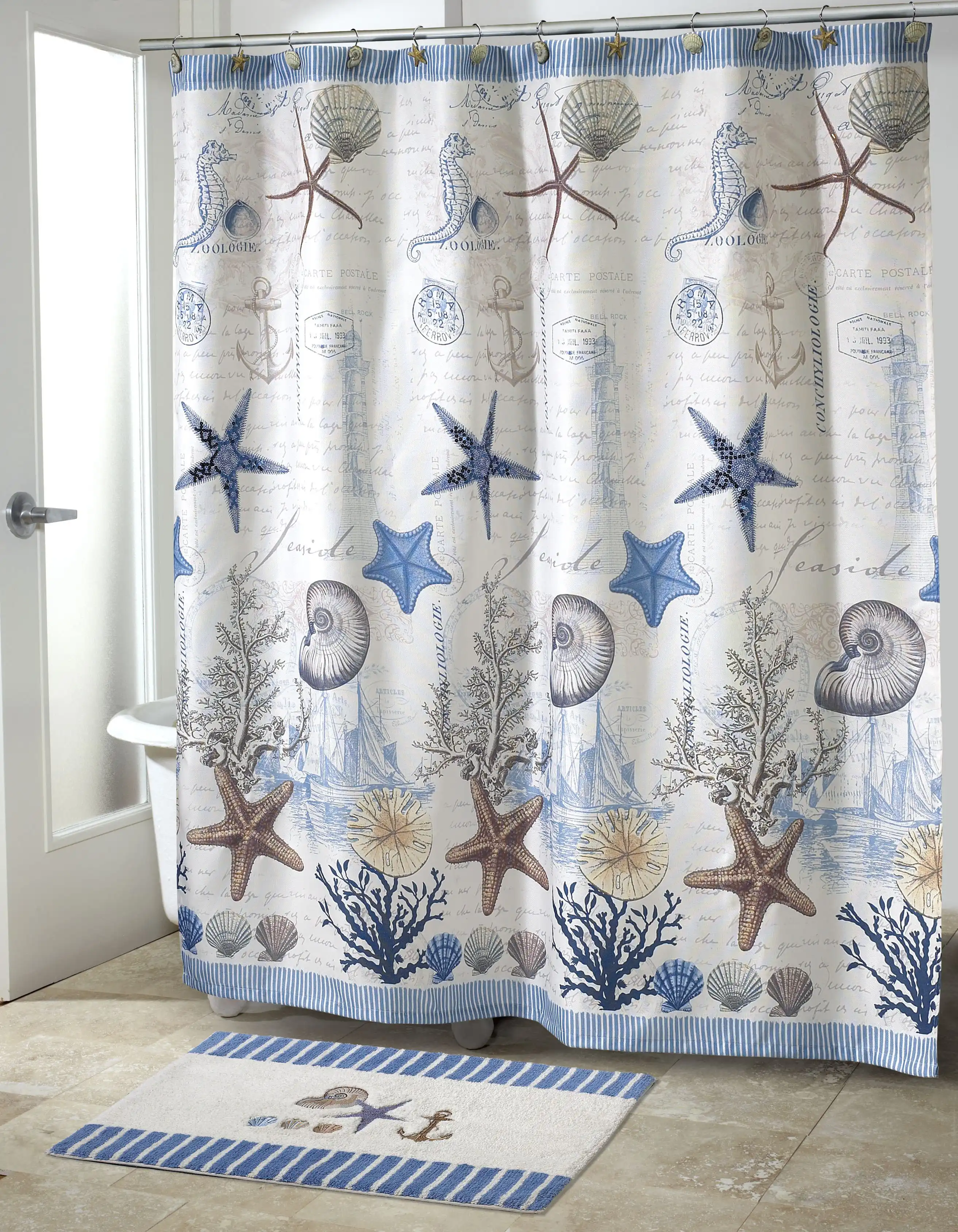 Avanti Linens Antigua Single Shower Curtain & Reviews | Wayfair