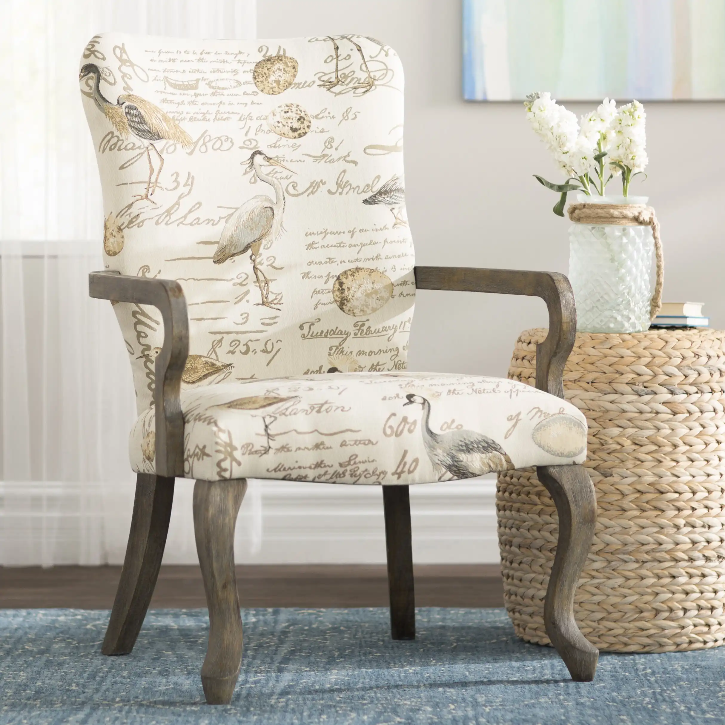 Sand & Stable Arryn Goose Neck Arm Chair & Reviews | Wayfair