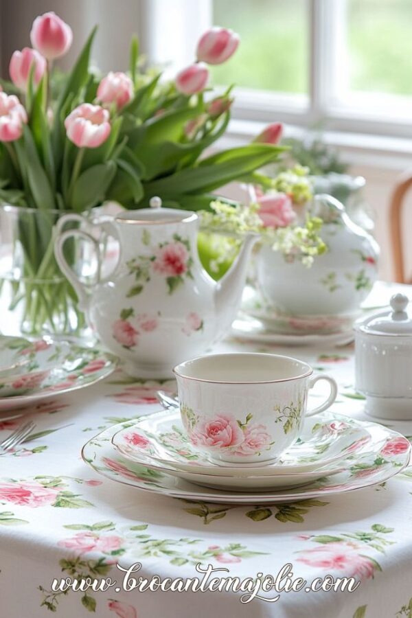 Spring Dining Room Table Decor Made Easy - Brocante Ma Jolie