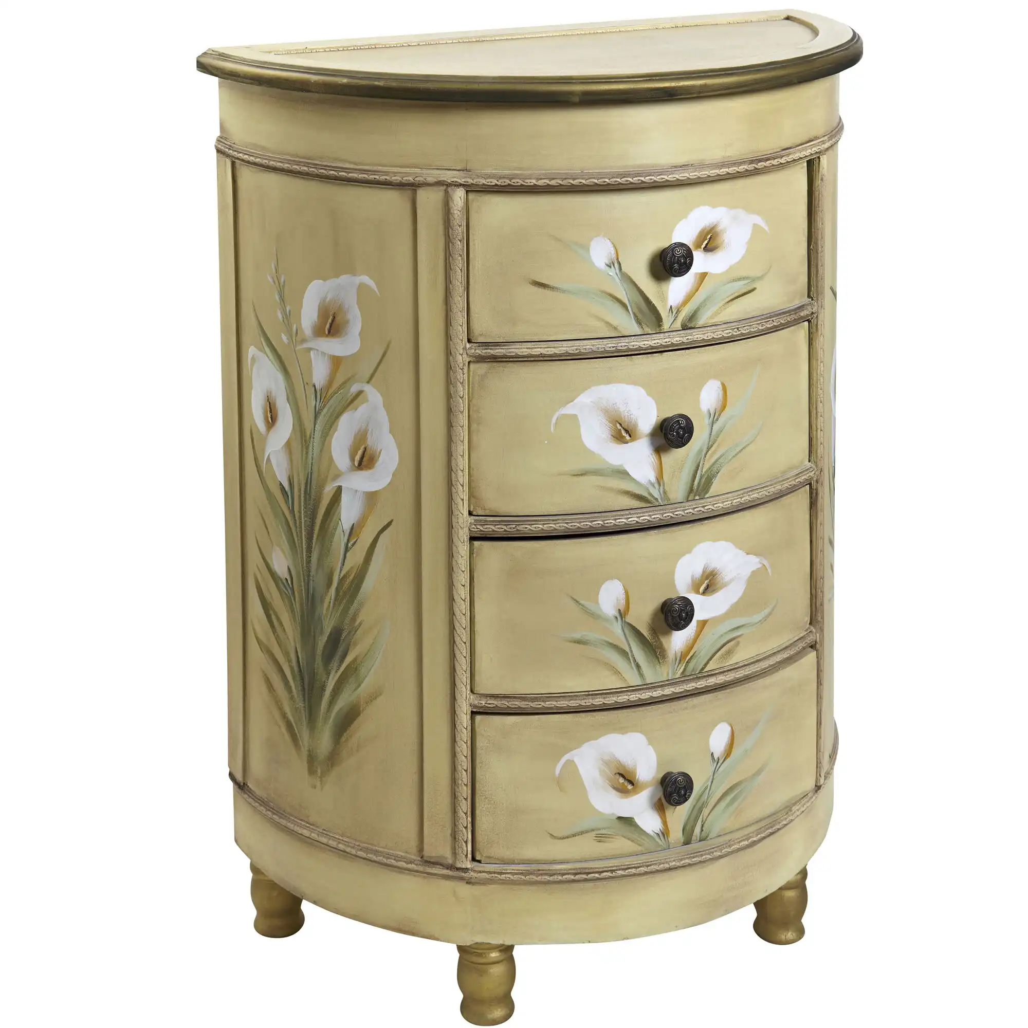 Ophelia & Co. Lenz 4 Drawer Half Circle Accent Chest & Reviews | Wayfair