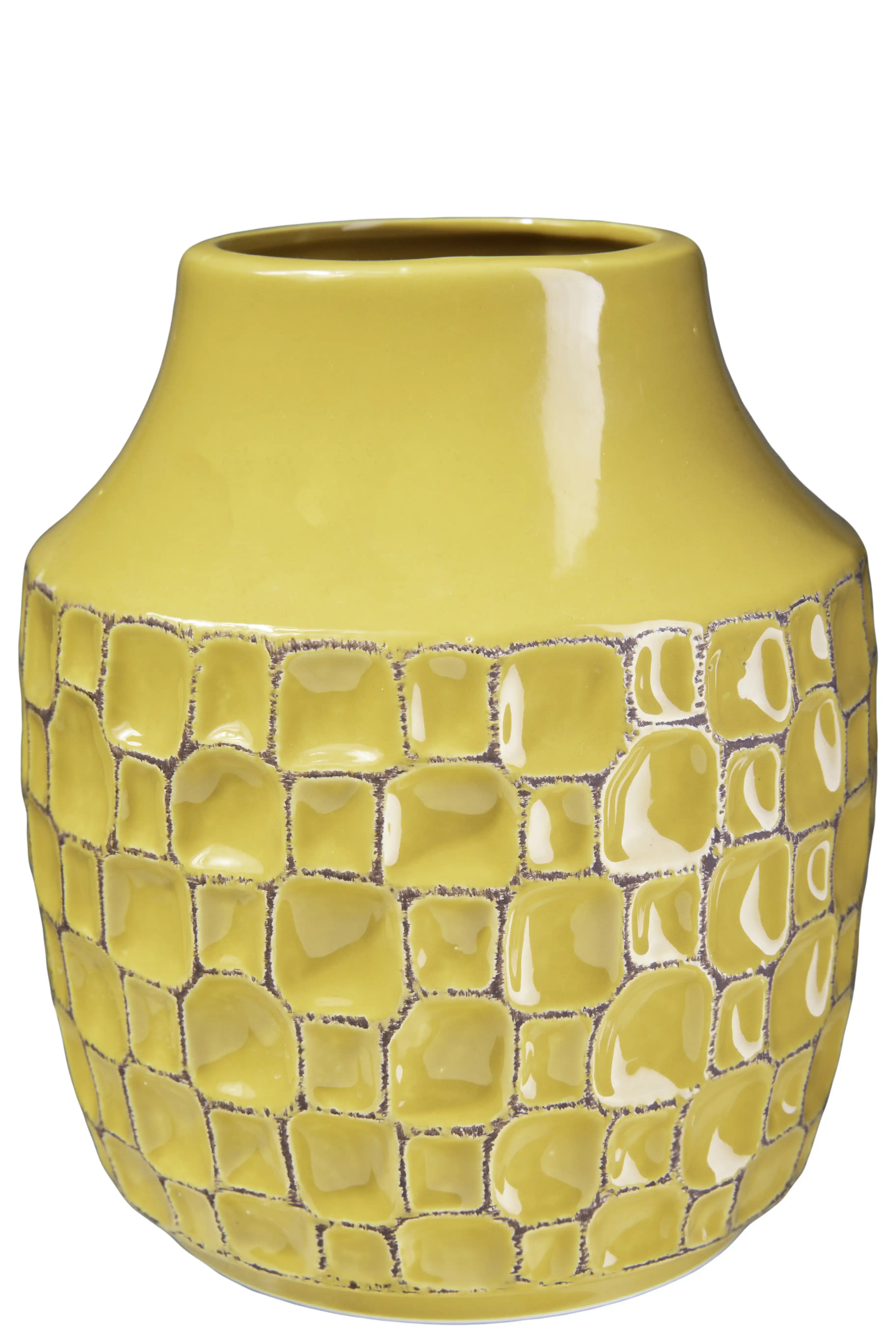 George Oliver Yellow 7" Ceramic Table Vase | Wayfair