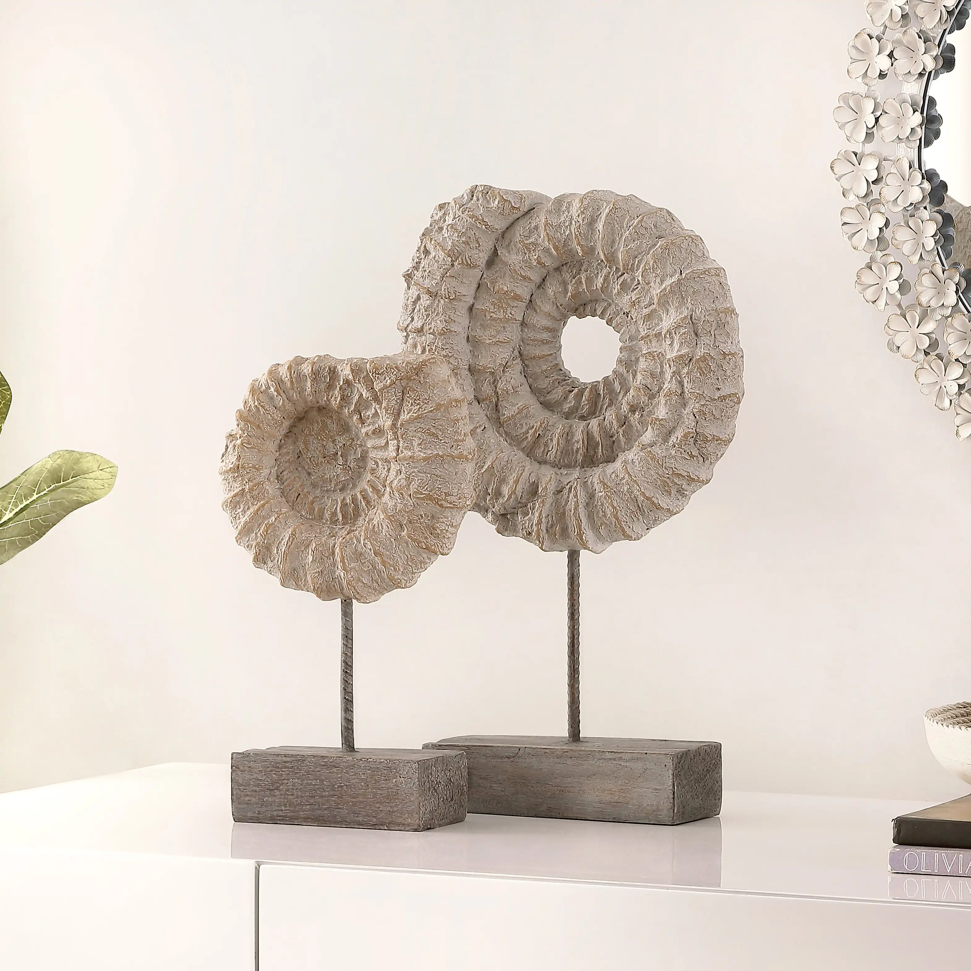 Sand & Stable Nancy Conch Shell Sculpture (Set of 2) & Reviews | Wayfair