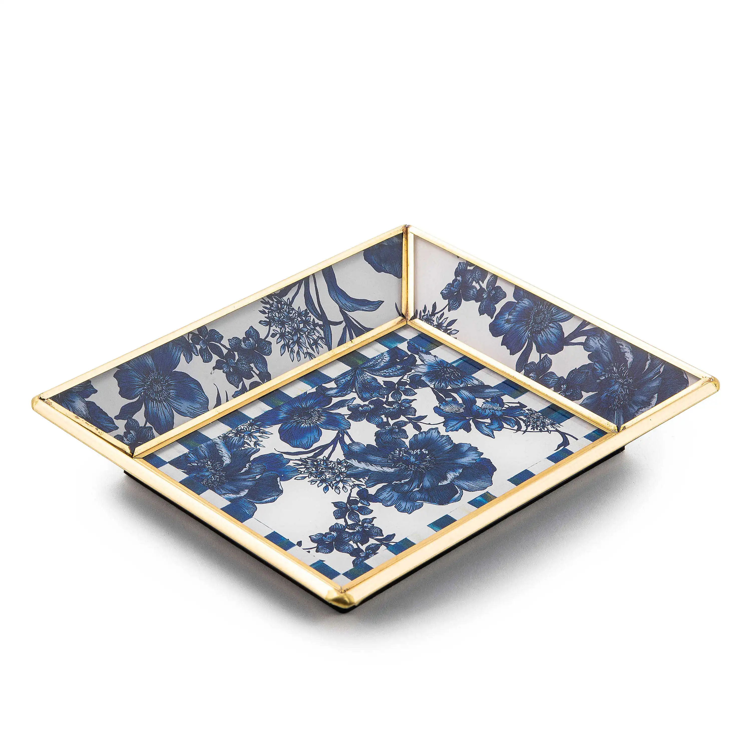 MacKenzie-Childs Royal Check® Garden Small Tray | Wayfair