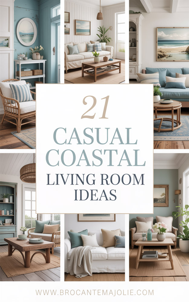 coastal living room pinterest pin