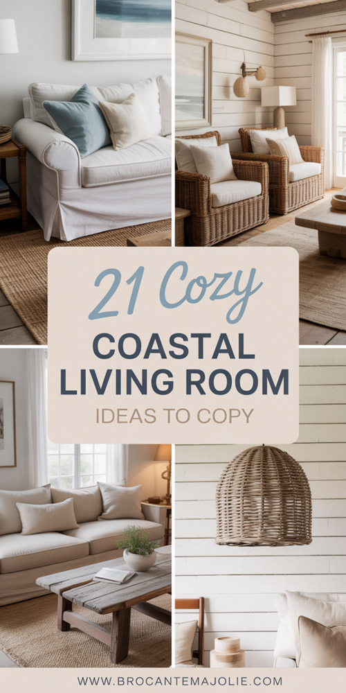 coastal living room pinterest pin