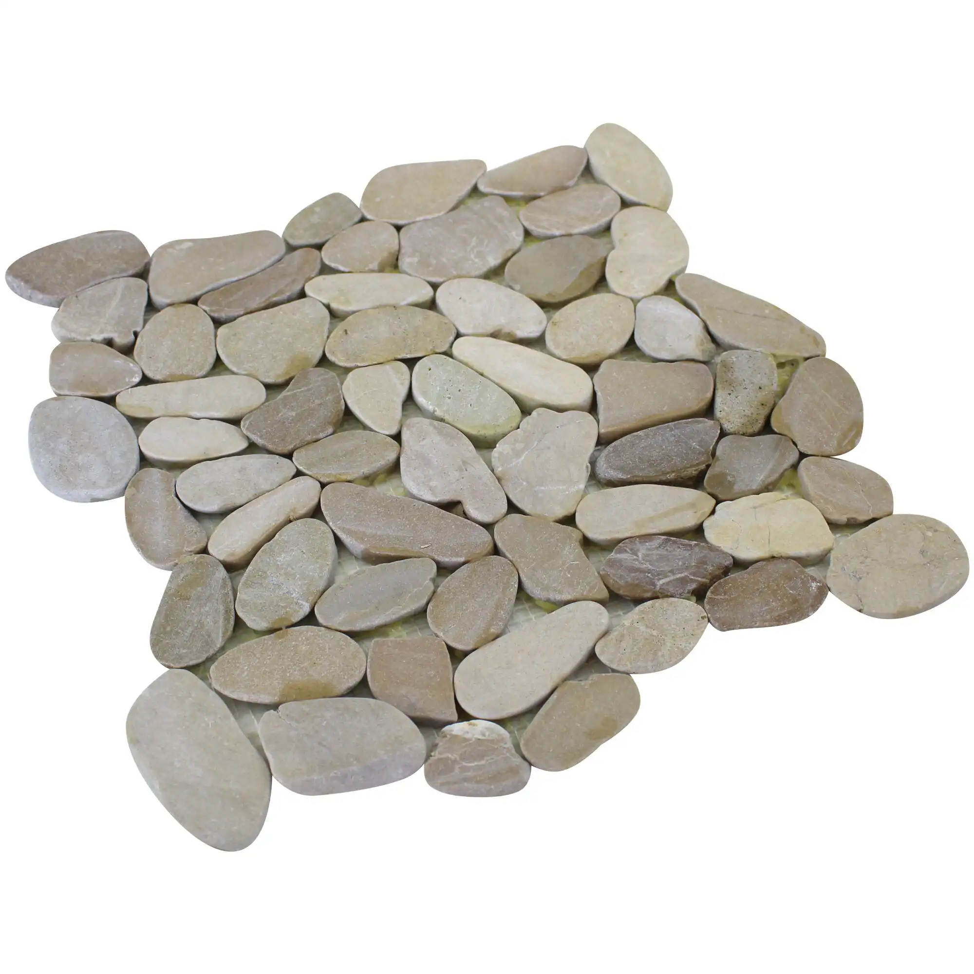 Rainforest 12" x 12" Natural Stone Pebbles Mosaic Wall & Floor Tile