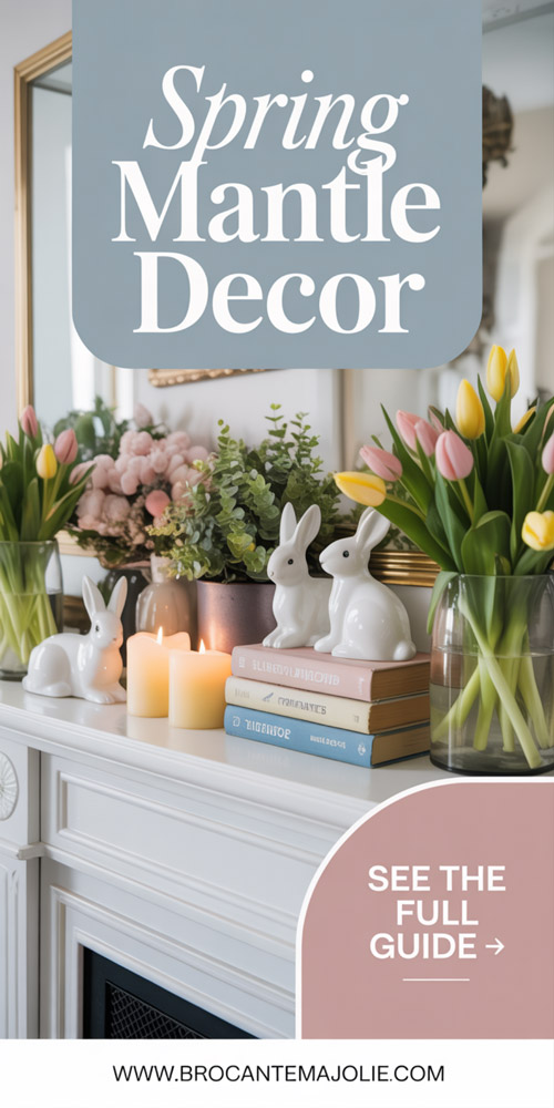 spring mantle decor ideas pinterest pin