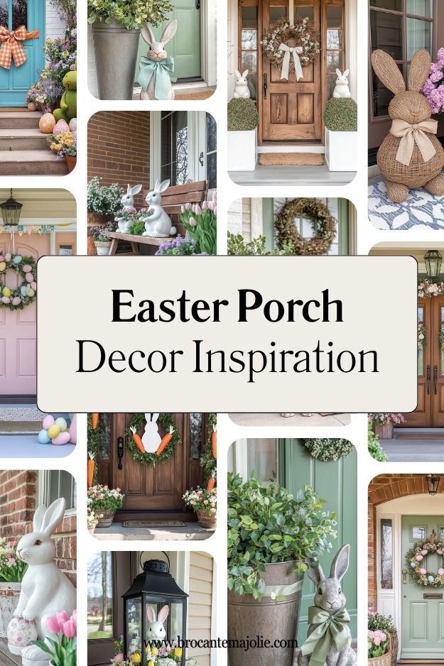 easter porch decor pin