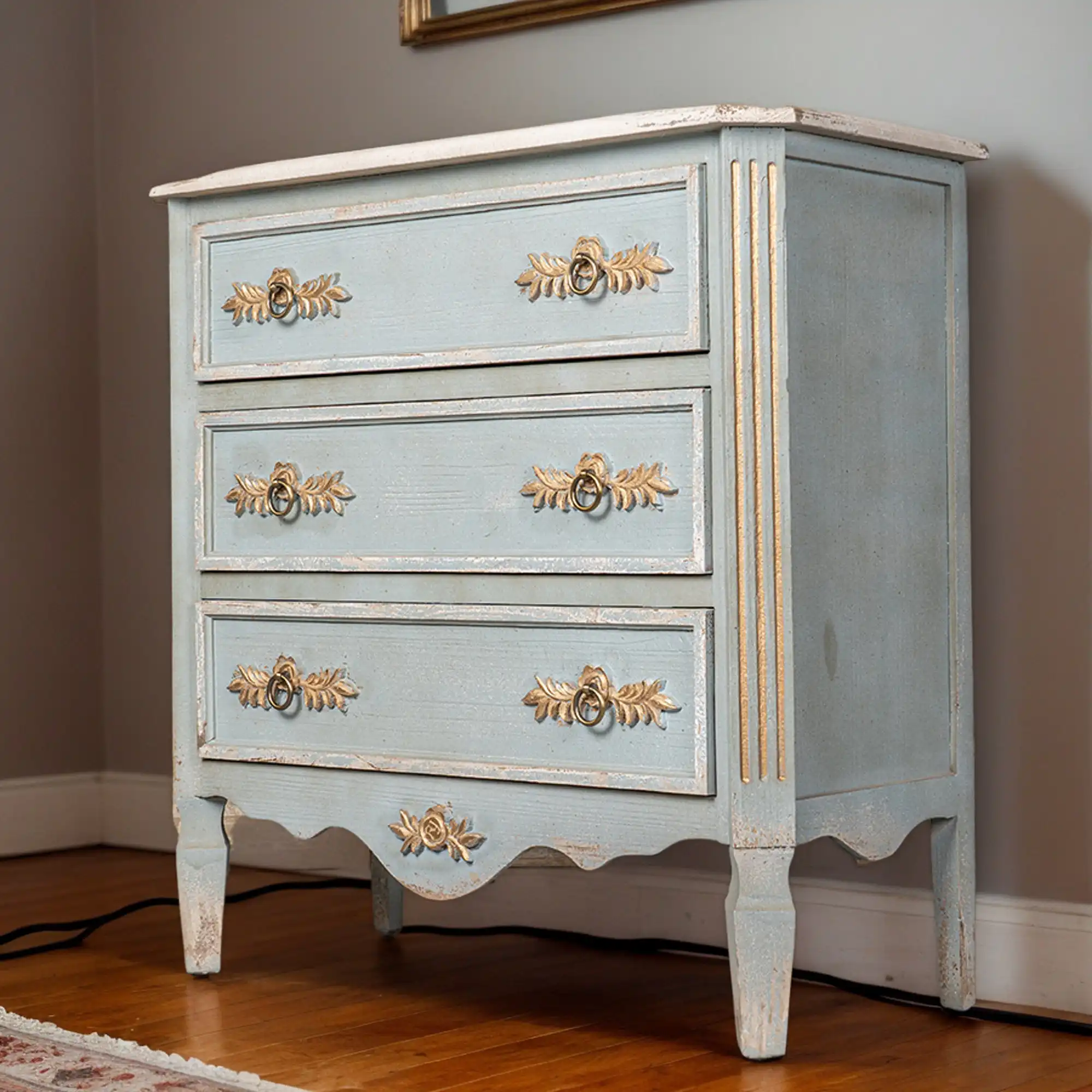 One Allium Way® Vintage Cabinet With 3 Drawers, Old-Fashioned Craftsmanship,36.22*15.75*35.44 Inches | Wayfair