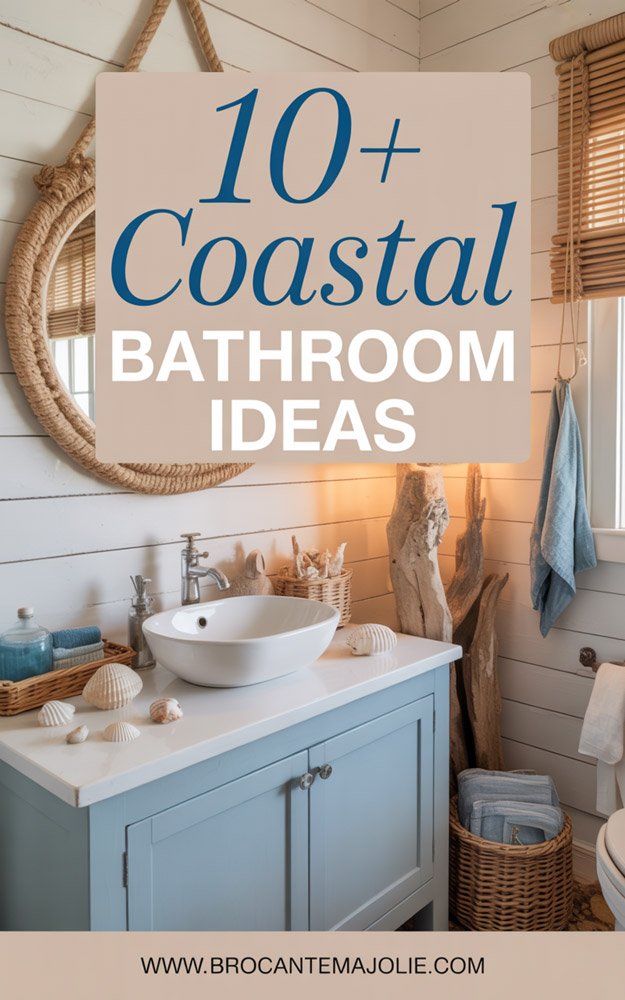 coastal bathroom pinterest pin