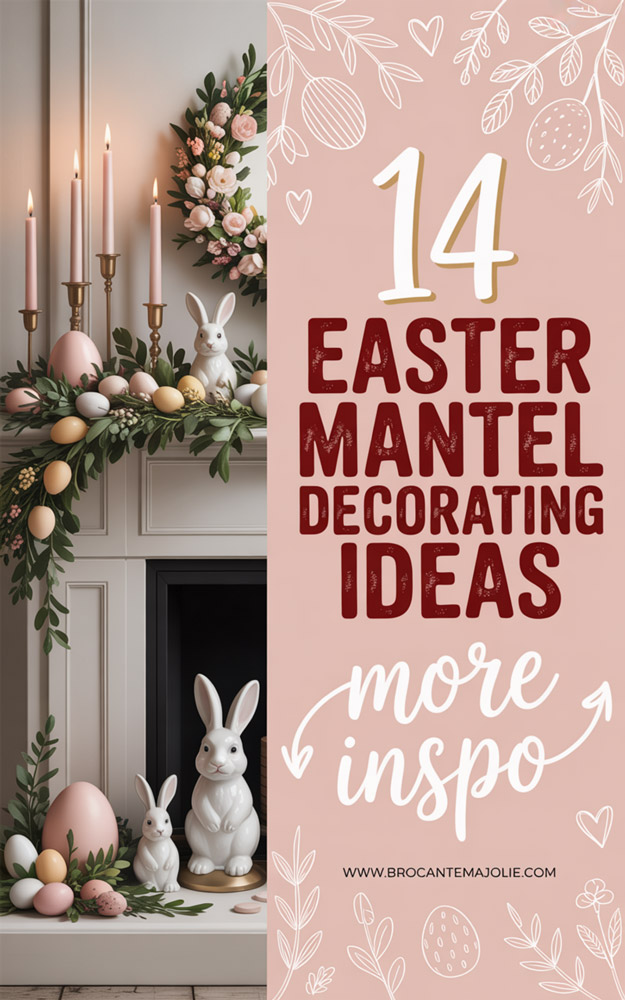 easter mantel decor pinterest pin