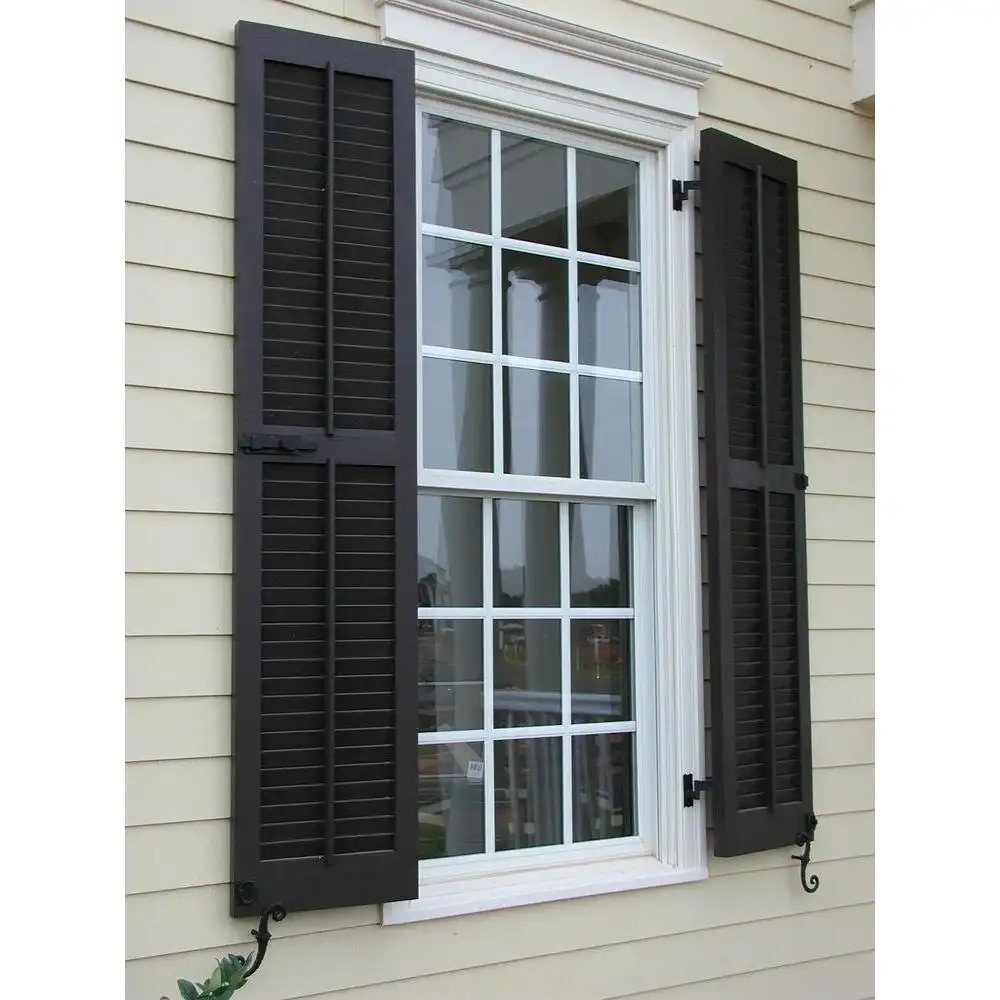 Exterior Real Wood Pine Open Louvered Shutters (Per Pair)