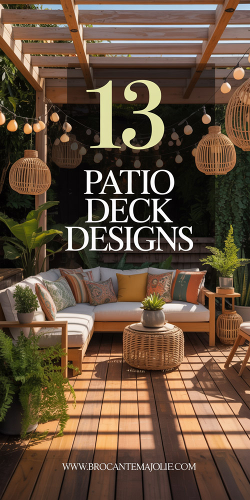 farmhouse Patio Deck Decor Ideas You’ll Love! - Brocante Ma Jolie