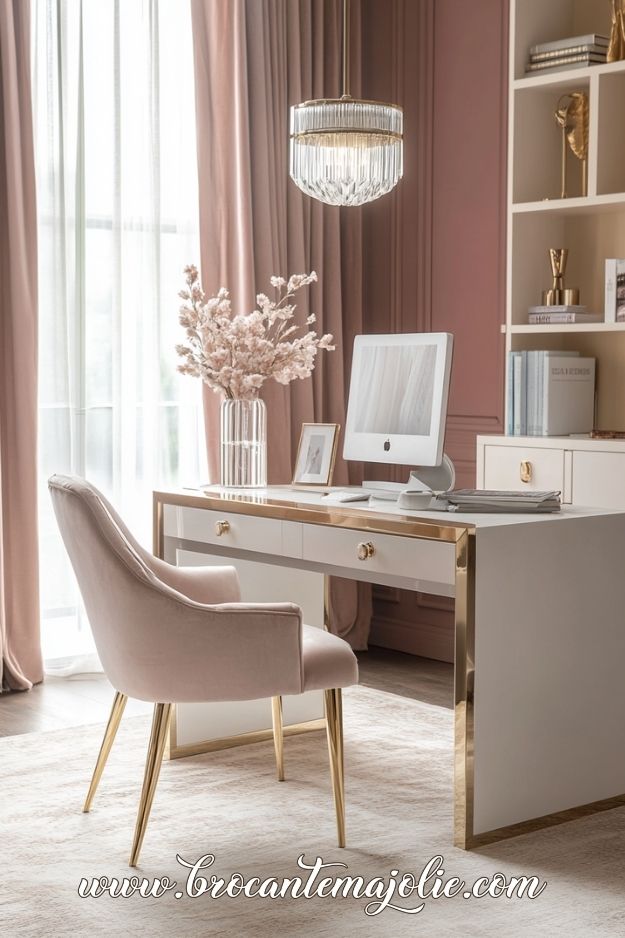 feminine home office classy modern