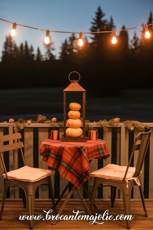 string lights decor for fall