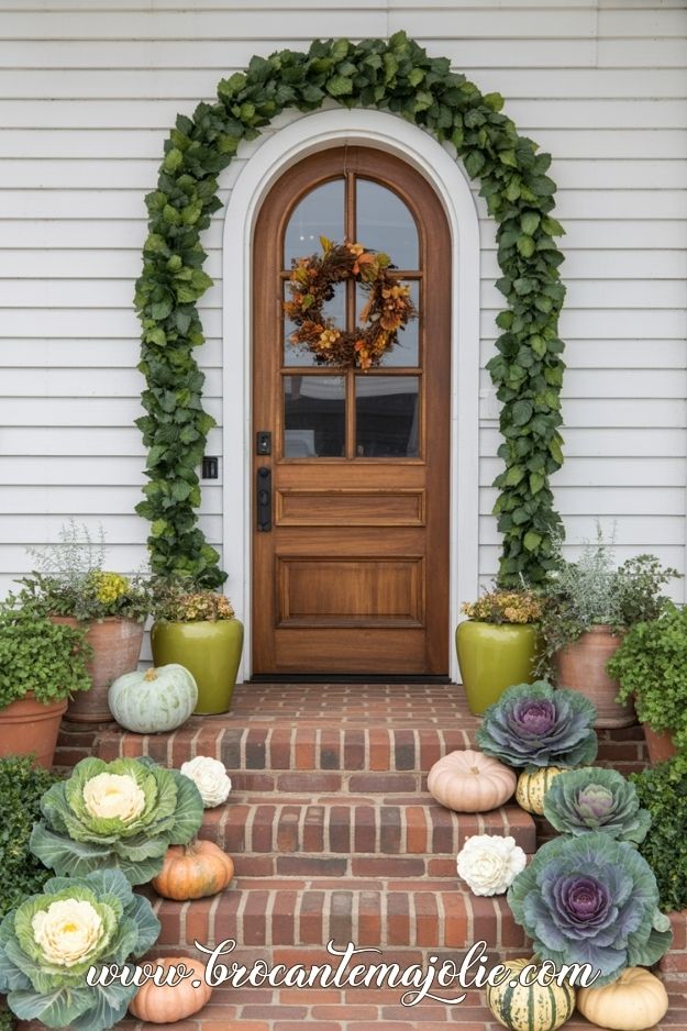 fall front porch decor