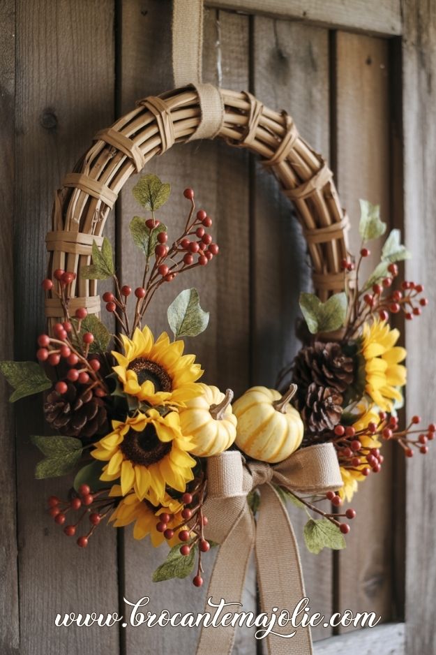 fall wreath front door
