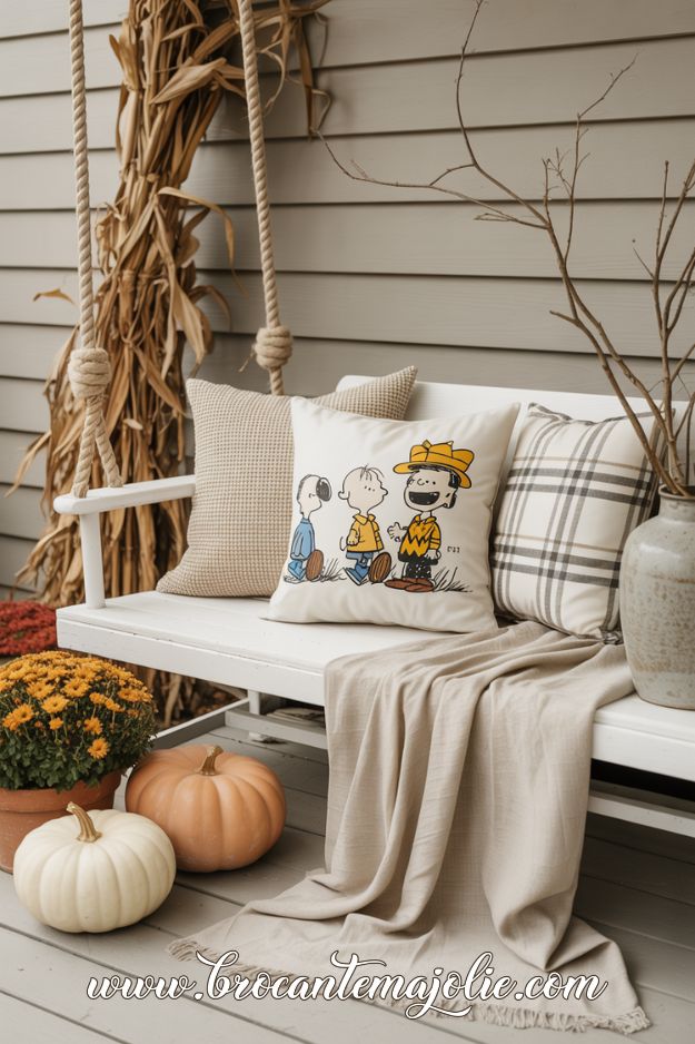 fall front porch decor outdoor