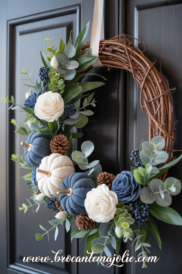 coastal fall wreath