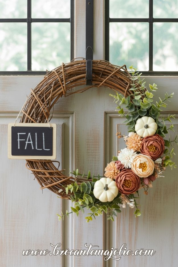 grapevine fall wreath