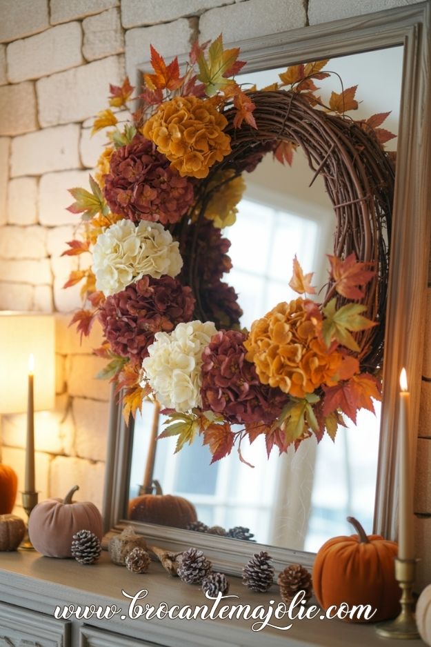 indoor fall wreath