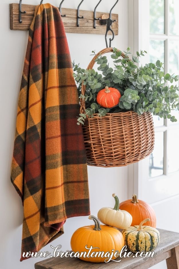 fall decor ideas for the entry