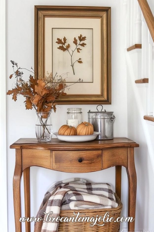 fall entryway decor