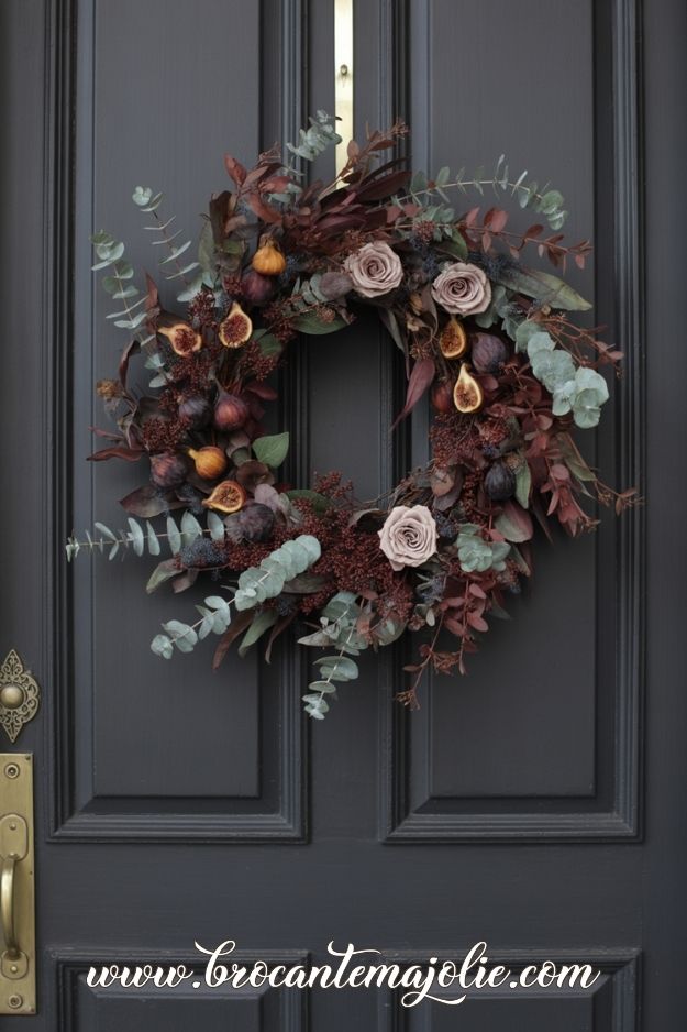 modern fall wreath