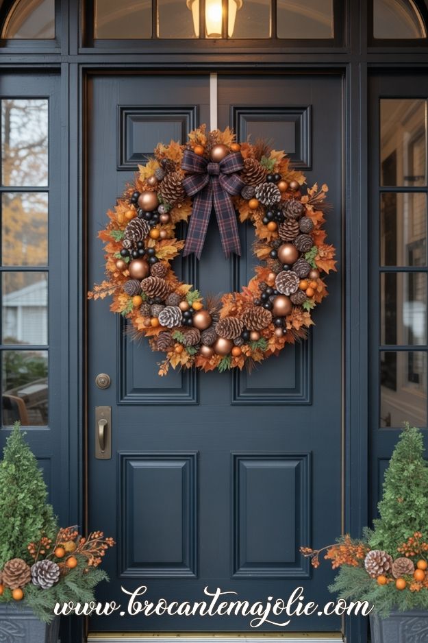 large fall wreath