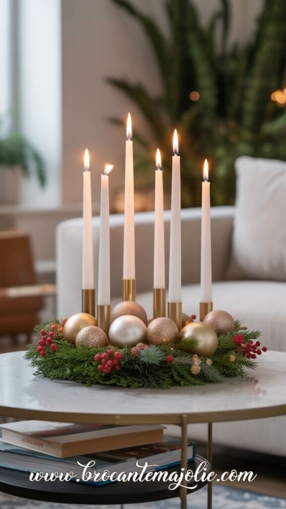 christmas coffee table centerpiece