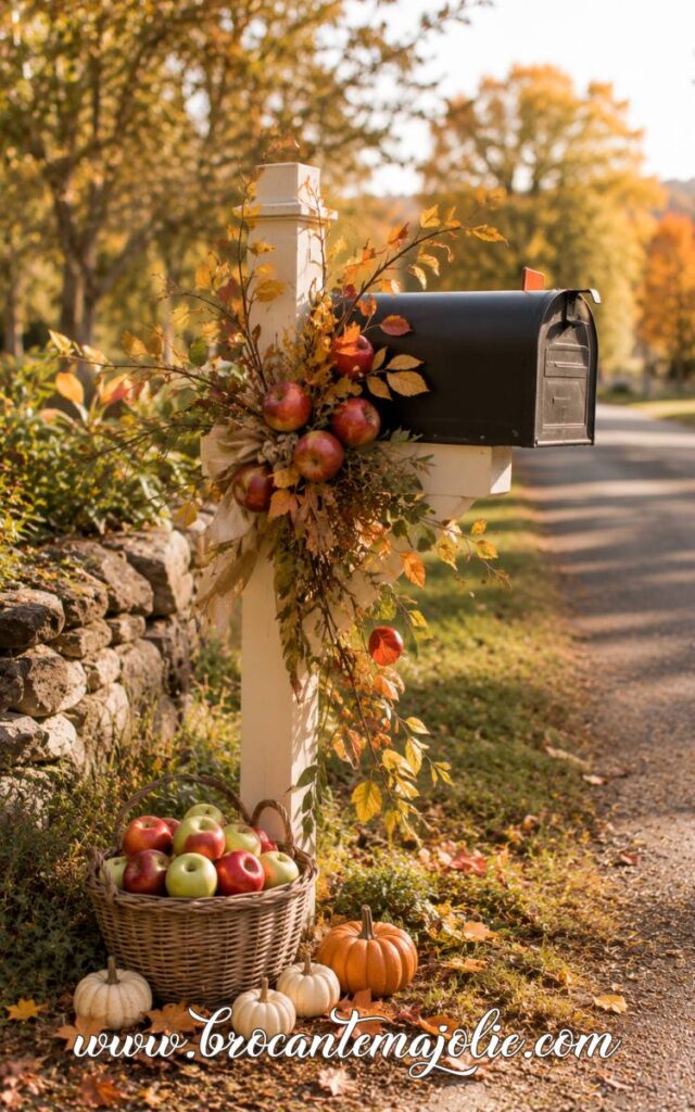 harvest fall mailbox decor