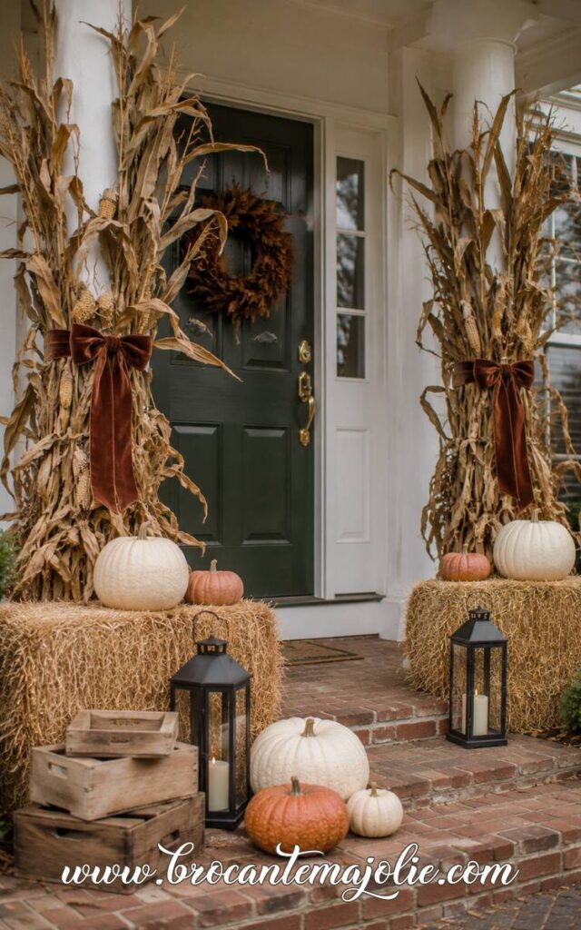 fall hay bale decor ideas