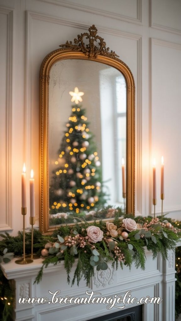 elegant christmas decor ideas for living room mantle