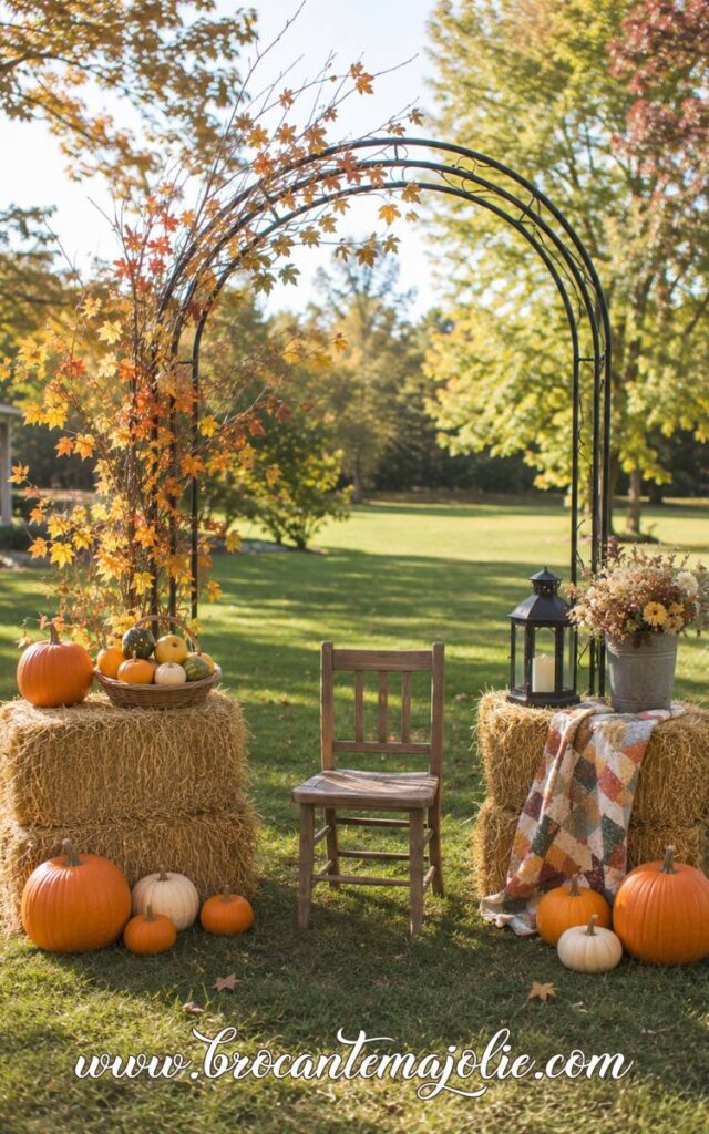 hay bale fall display