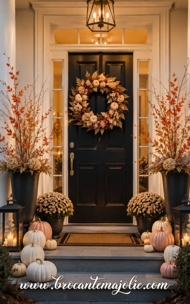 fall decor front step