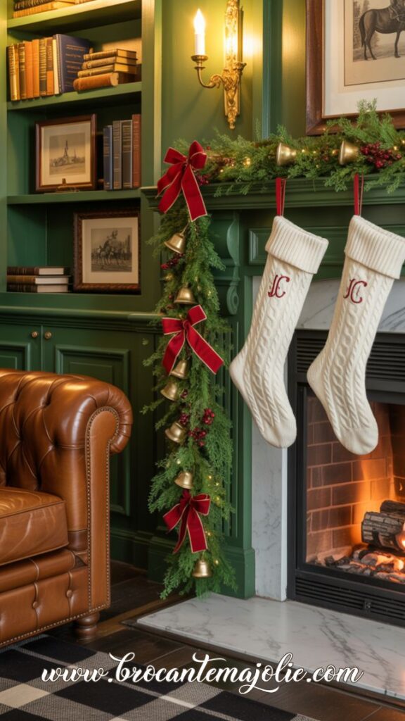 preppy christmas living room