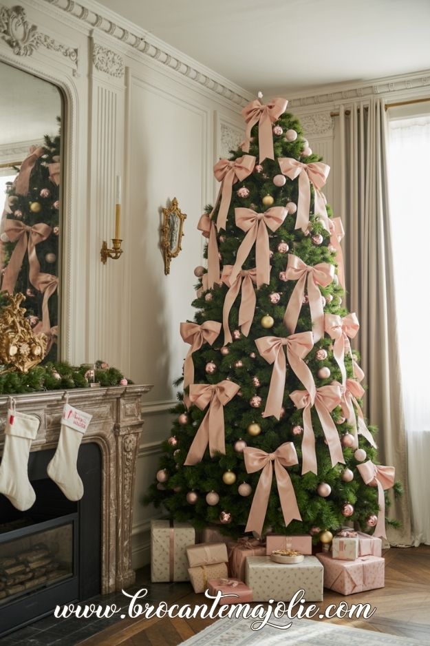 pink christmas tree