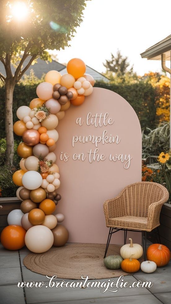 thanksgiving balloon garland