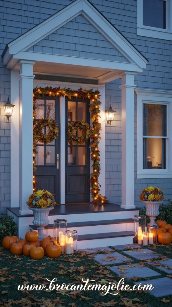 thanksgiving light garland outdoor