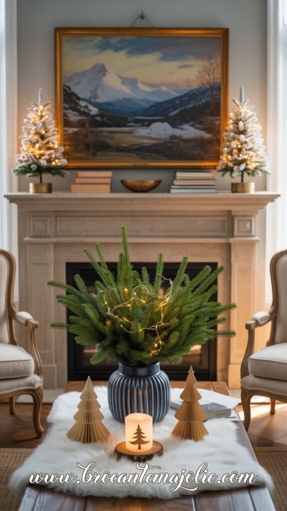 christmas decor ideas for living room coffee table