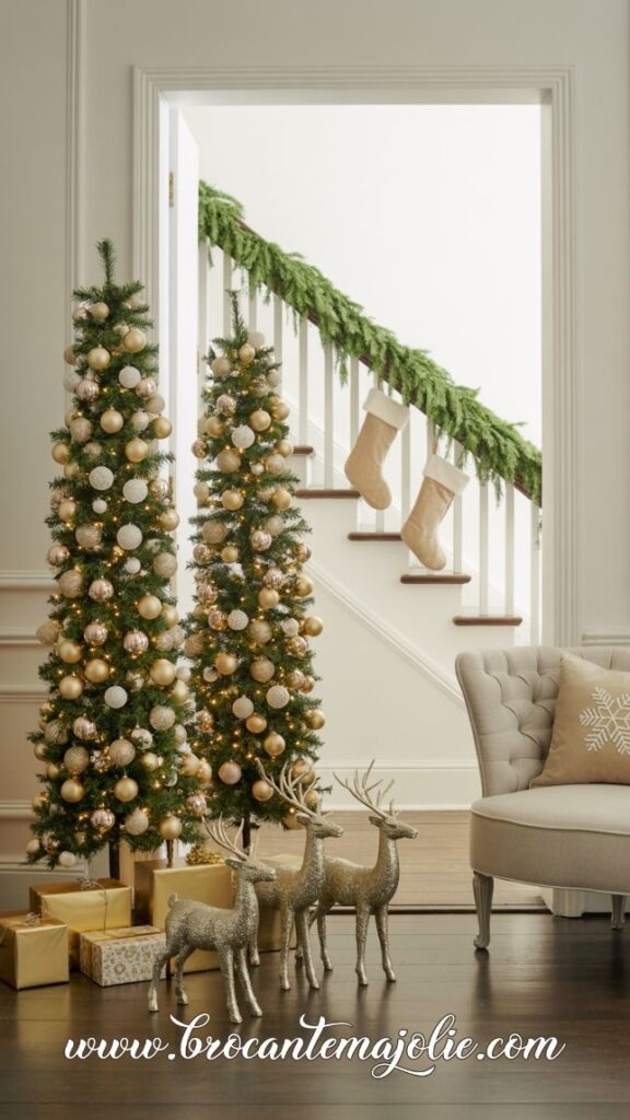 small setup for christmas living room