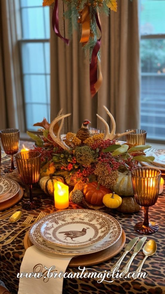 traditional thanksgiving decorations for table